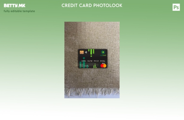 Модерен стил Croatia OTP bank главна дебитна картичка photolook преден шаблон